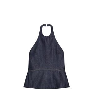 Zara Dark Blue Halter Top